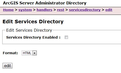 Services Directory Options